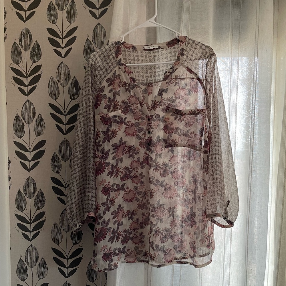Maurice’s sheer blouse